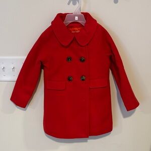 Joe Fresh Kids Bright Red Pea Coat